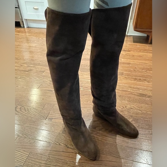 Brown Suede Joan and David Couture Boots - Picture 6 of 13